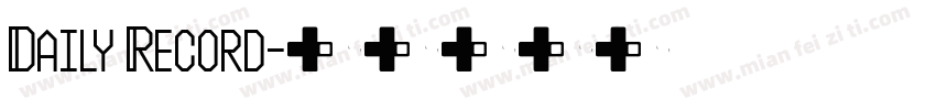 Daily Record字体转换